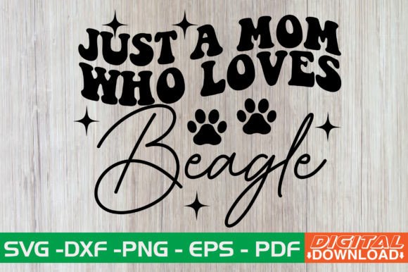 Just a Mom Who Loves Beagle Retro SVG Review
