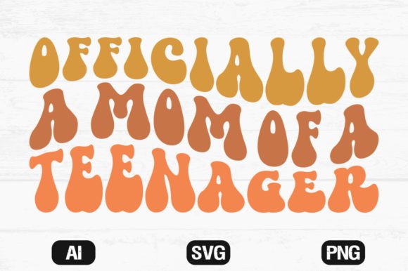 Officially a Mom of a Teenager Wavy SVG Review
