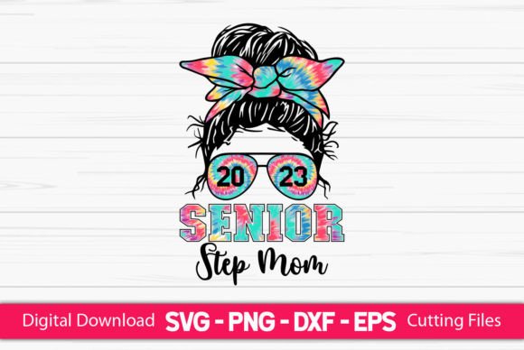 Senior 2023 Step Mom Messy Bun Design Review